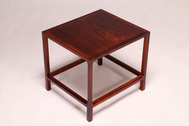 Side table in rosewood by Aksel Kjærsgaard