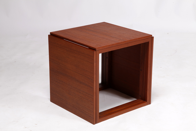 Model 33  “Cube” nest tables in teak by Kai Kristiansen