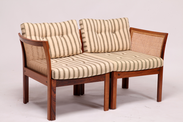 Plexus sofa in rosewood by Illum Wikkelsø