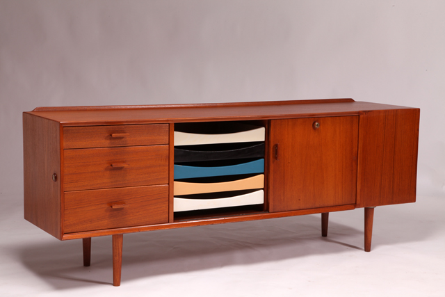 Model 211 sideboard in teak by Arne Vodder