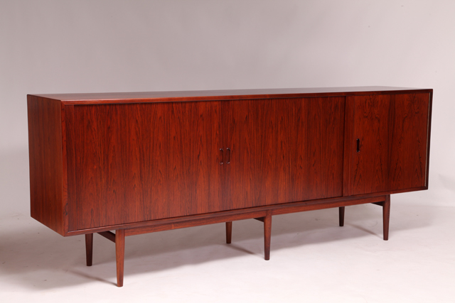 Model OS 36 sideboard with tambour doors in rosewood by Arne Vodder
