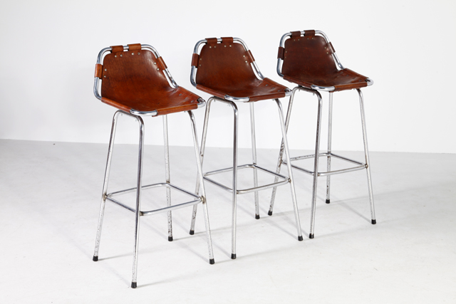 Les Arcs bar stool selected by Charlotte Perriand