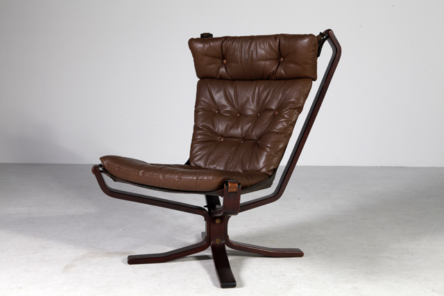 High back falcon chair by Sigurd Ressell
