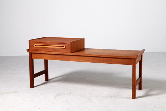 Telephone bench in teak by Johannes Andersen