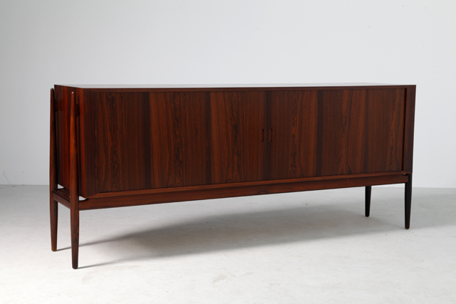 NV54 Sideboard with tambour doors in rosewood by Niels Vodder